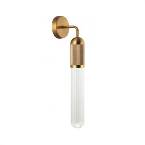 Aplique metal y vidrio  6,5 cm