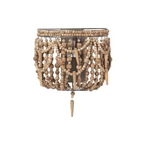 Aplique natural de metal 27x15x27cm