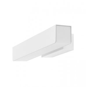 Aplique pared interior led lineal acero blanco 26x3x5 cm