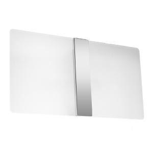 Aplique rectangular de cristal, blanco l: 35cm