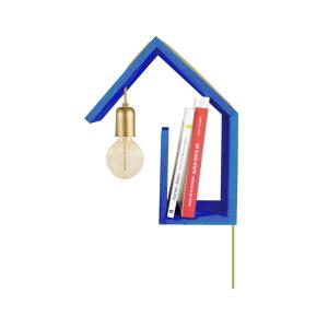 Aplique tosel ,madera ,azul ,a36xd 15x p 29cm