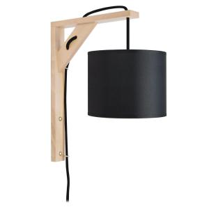 Aplique tosel ,madera,natural, a16xd26xp 30cm