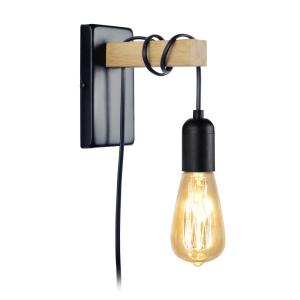 Aplique tosel ,madera,natural,a29xd 35x p 19cm