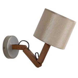 Aplique tosel ,madera,nogal, a25xd25xp 16cm
