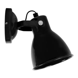 Aplique tosel ,metal,negro ,a 17,5xd 17x p 13cm