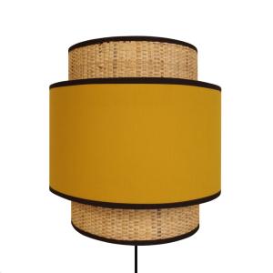 Aplique tosel ,tela,beige , a 14xd24x p 24cm