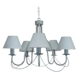 Araña brazo metal gris pantalla gris