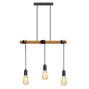 Araña madera Alt.161cm oscuro ;Pantalla:  bombilla