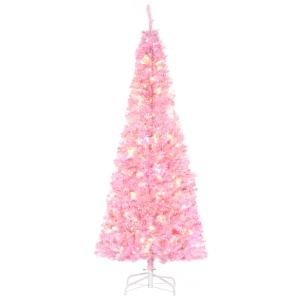 Árbol de navidad color rosa 63 x 63 x 180 cm