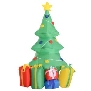 Árbol de navidad inflable verde 65 x 75 x 150 cm