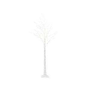 Árbol de Navidad LED de metal blanco 160 cm