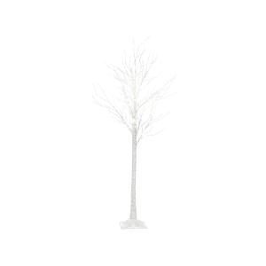 Árbol de Navidad LED de metal blanco 190 cm