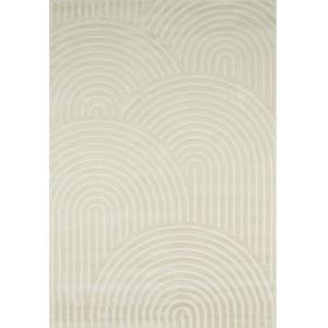Arco de alfombra en relieve crema - 120x160