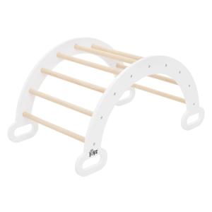 Arco de escalada madera natural-blanco 89x52x45,5cm para in…