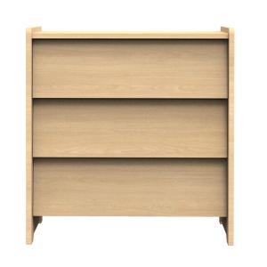 Arcón de 3 cajones con frentes inclinados en decoración rob…