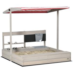 Arenero infantil gris 114 x 110 x 110 cm