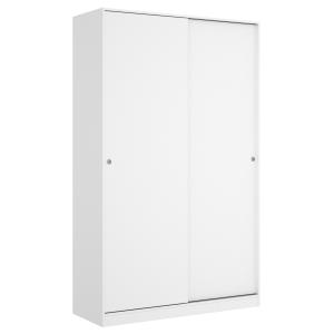 Armario 2 puertas correderas 120x204x50 cm blanco