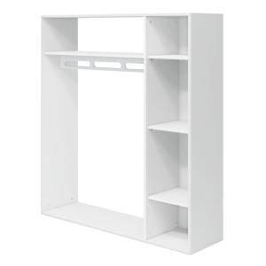 Armario abierto efecto madera blanco 138x125,2cm