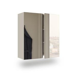 Armario camerino con espejo inspire melamina, blanco, 60 x…