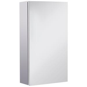 Armario con espejo 30x14x55 cm plata