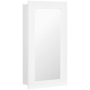 Armario con espejo 40 x 12 x 71 cm color blanco