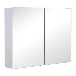 Armario con espejo 80 x 15 x 60 cm color blanco
