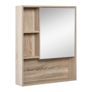 Armario con espejo color madera 60 x 15 x 76 cm