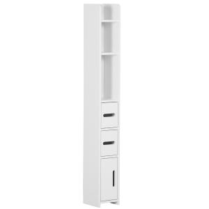 Armario de baño 15x17x120 cm blanco