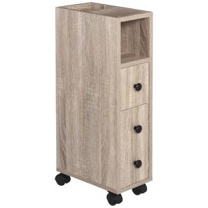 Armario de baño 18x30x68.5 cm grano de madera de roble