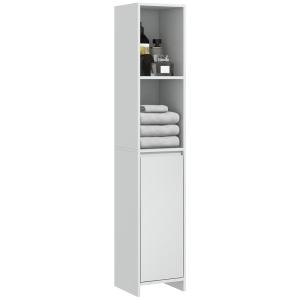 Armario de baño 30x30x160 cm blanco
