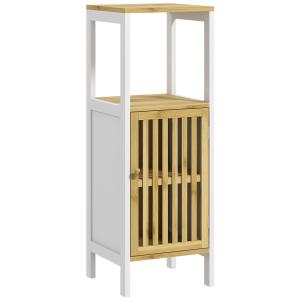 Armario de baño 32x30x90.5 cm madera natural