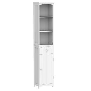 Armario de baño 34x24x170cm blanco