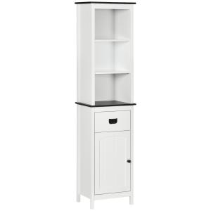 Armario de baño 40x30x160 cm blanco