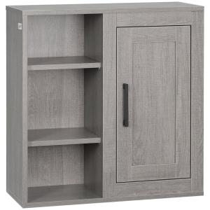 Armario de baño 48x20x50 cm gris