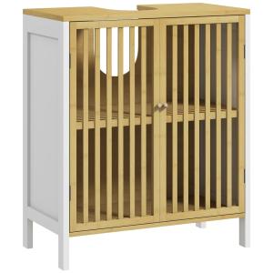 Armario de baño 60x30x70 cm blanco