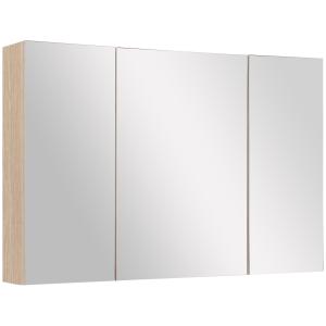 Armario de espejo color madera 90 x 60 x 13.5 cm