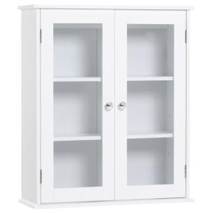 Armario de pared baño 55x20x65 cm blanco