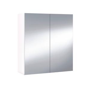 Armario de pared efecto madera blanco brillo 74x21h65 cm