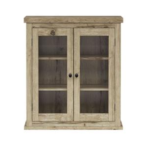 Armario de pared para baño de mdf marrón con estantes