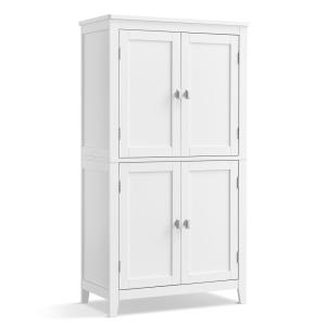 Armario del baño de 30 x 60 x 110 cm de color blanco