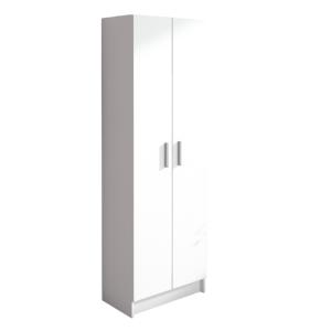 Armario multiusos 2 puerta 3 estantes color blanco