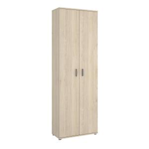 Armario multiusos 2 puertas efecto madera roble 191x35 cm