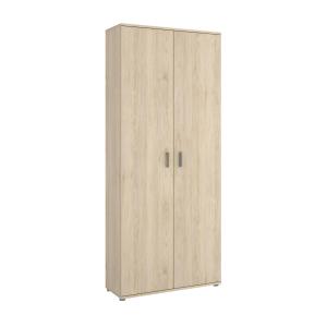Armario multiusos 2 puertas efecto madera roble 78x35 cm