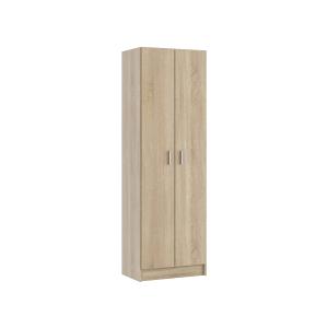 Armario multiusos con 2 puertas efecto madera de roble 59x3…