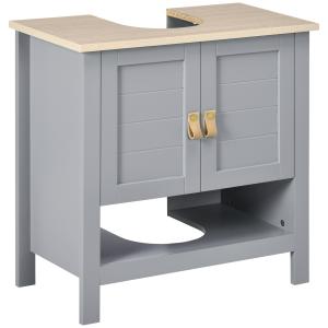 Armario para debajo de lavabo 60x30x60 cm gris