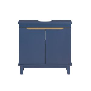 Armario para debajo del lavabo 2 puertas mdf azul