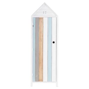 Armario para niños con forma de cabina de playa con 1 puert…