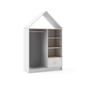 Armario vestidor juvenil Cloud melamina, blanco, 110 x 180…