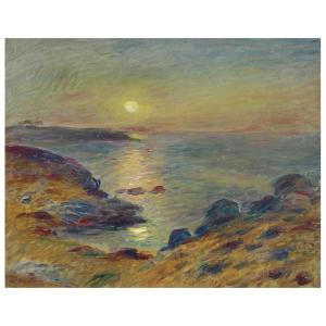 Atardecer en Douarnenez - Pierre Auguste Renoir - cm. 80x100