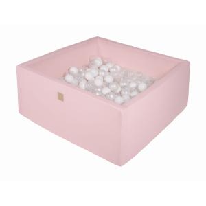 Baby Ball Pit Pastel Rosa 200 Balón: Blanco/Transparente/Bl…